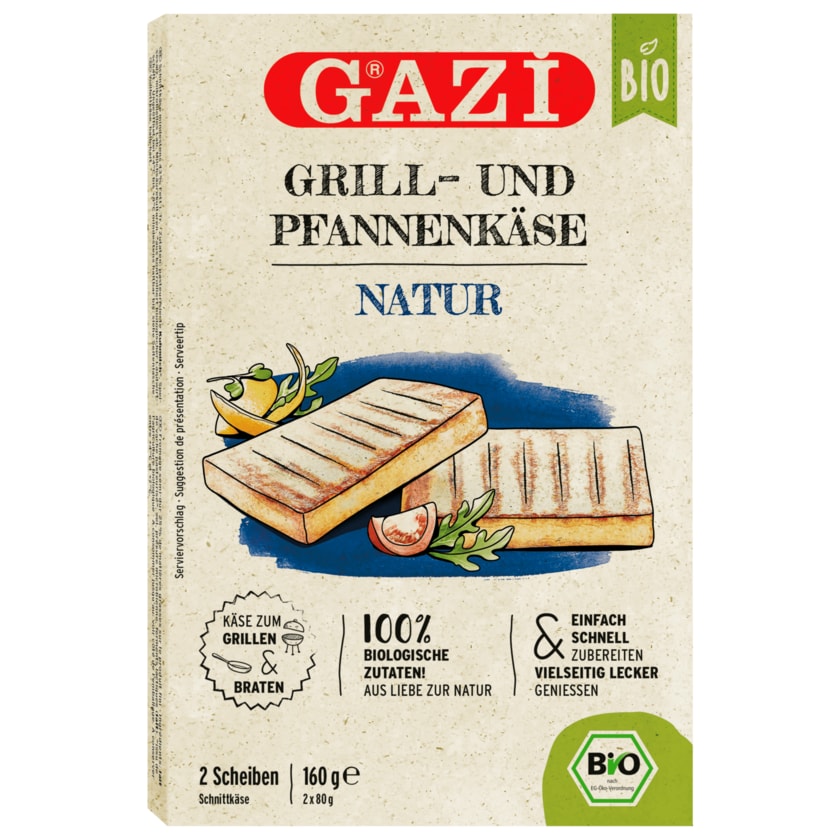 Gazi Bio Grill- und Pfannenkäse Natur 160g